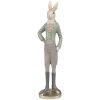 Clayre & Eef 6PR4010 Decoratief Konijn Beige/Groen 11x8x40 cm