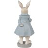 Clayre & Eef 6PR4015 Decoratief Konijn Beige Blauw 12x9x26 cm