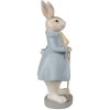 Clayre & Eef 6PR4015 Decoratief Konijn Beige Blauw 12x9x26 cm