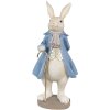 Clayre & Eef 6PR4017 Decoratief Konijn Beige Blauw 12x9x26 cm