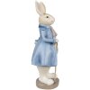 Clayre & Eef 6PR4017 Decoratief Konijn Beige Blauw 12x9x26 cm