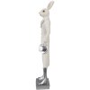 Clayre & Eef 6PR4046 Decoratief Konijn Wit 9x7x34 cm Polyresin