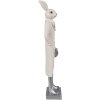 Clayre & Eef 6PR4046 Decoratief Konijn Wit 9x7x34 cm Polyresin