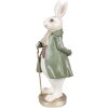 Clayre & Eef 6PR4058 Decoratief Konijn Beige Groen 12x9x26 cm Landelijke Stijl