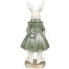 Clayre & Eef 6PR4058 Decoratief Konijn Beige Groen 12x9x26 cm Landelijke Stijl