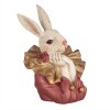 Clayre & Eef 6PR4115 Decoratief Konijn Beige Roze 11x11x17 cm Polyresin