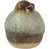 Clayre & Eef 6PR4123 Decoratie Vogel 16x12x14 cm Groen Bruin