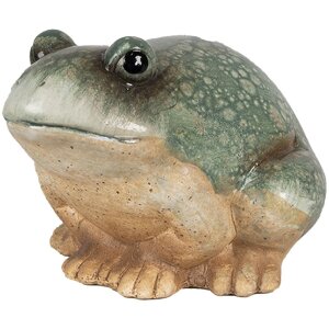Clayre & Eef 6PR4124 Decoratieve Kikker Groen 13x12x9 cm