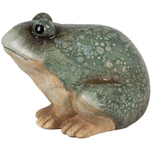 Clayre & Eef 6PR4124 Decoratieve Kikker Groen 13x12x9 cm