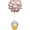 Clayre & Eef 6PR4125 Luchtballon Decoratieve Hanger 11x10x22cm Beige Roze
