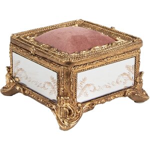 Clayre & Eef 6PR4132 Sieradendoosje Goudkleurig...
