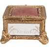 Clayre & Eef 6PR4132 Sieradendoosje Goudkleurig 12x12x7 cm