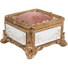 Clayre & Eef 6PR4132 Sieradendoosje Goudkleurig 12x12x7 cm