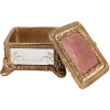 Clayre & Eef 6PR4132 Sieradendoosje Goudkleurig 12x12x7 cm