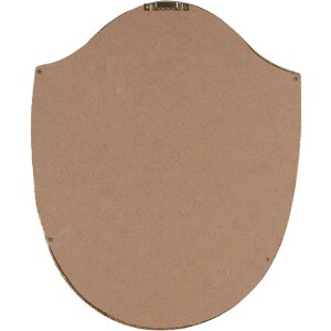 Clayre & Eef 6PR4135 Wanddecoratie 25x3x30 cm Goudkleurig