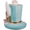 Clayre & Eef 6PR4154 Decoratieve Hoed Blauw 9x8x9 cm