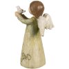 Clayre & Eef 6PR4981 Decoratie Engel Groen 7x6x12 cm