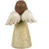 Clayre & Eef 6PR4981 Decoratie Engel Groen 7x6x12 cm