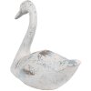 Clayre & Eef 6PR5056 Decoratieve Zwaan Wit Bruin 33x16x28 cm Polyresin Vintage Look