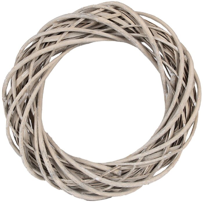 Clayre & Eef 6RO0600S Decoratieve Krans Bruin 30x6 cm Stijlvolle Ruimtedecoratie