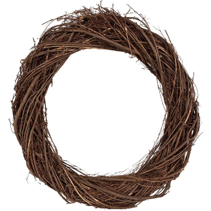 Clayre & Eef 6RO0602XL Decoratieve Krans Bruin 45x7 cm Stijlvolle Interieurdecoratie