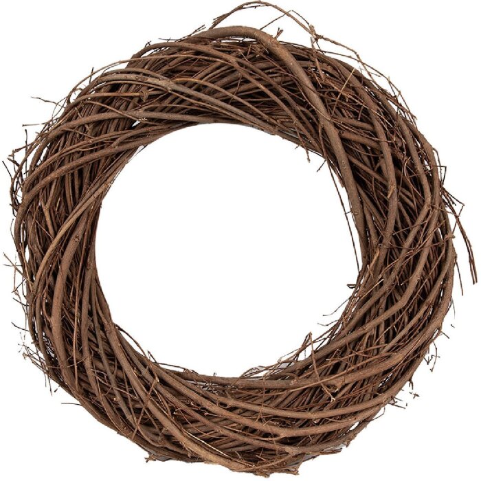 Clayre & Eef Decoratieve Krans Bruin 25x5 cm Elegante Design