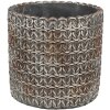 Clayre & Eef 6TE0494S Bloempot Grijs Ø 11x12 cm