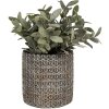 Clayre & Eef 6TE0494S Bloempot Grijs Ø 11x12 cm