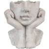 Clayre & Eef 6TE0498S Bloempot Grijs 17x14x18 cm