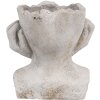 Clayre & Eef 6TE0498S Bloempot Grijs 17x14x18 cm