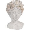 Clayre & Eef 6TE0499S Bloempot Grijs 14x14x22 cm