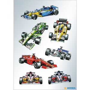 herma stickers decoratieve etiketten decor raceautos 3...