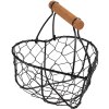 Clayre & Eef 6Y5485 Mand Zwart 17x17x19 cm - Stijlvol opbergen