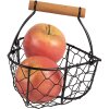 Clayre & Eef 6Y5485 Mand Zwart 17x17x19 cm - Stijlvol opbergen