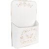 Clayre & Eef 6Y5494 Plantenhouder Wit 27x9x41 cm