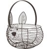 Clayre & Eef 6Y5528 Mand Konijn Bruin Ø 20x12/27 cm IJzer
