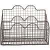 Clayre & Eef 6Y5530 Brievenhouder Bruin 27x12x22 cm - Elegante Kantooraccessoires