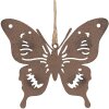 Clayre & Eef 6Y5574 Decoratieve Hanger Vlinder Bruin 10x9 cm