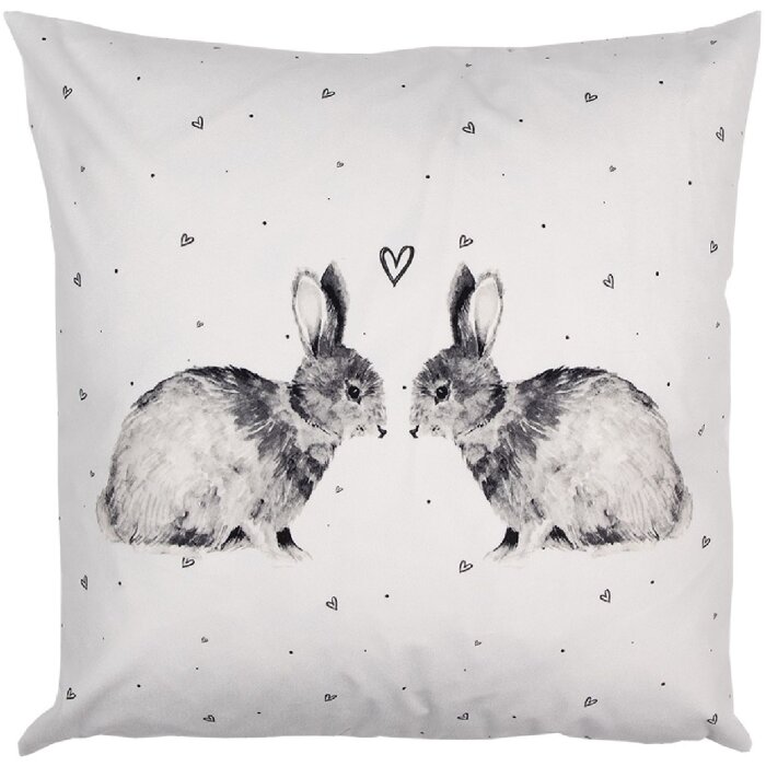 Clayre & Eef BSL22 Kussenhoes Wit 45x45 cm - Elegant woonaccessoire