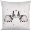 Clayre & Eef BSL22 Kussenhoes Wit 45x45 cm - Elegant woonaccessoire