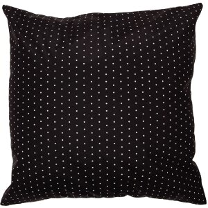 Clayre & Eef DR23 Kussenhoes Wit Zwart 45x45 cm