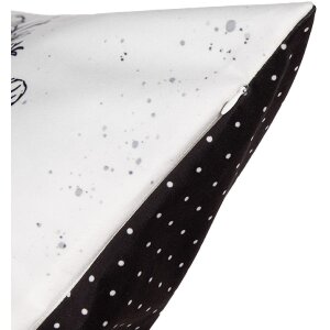 Clayre & Eef DR23 Kussenhoes Wit Zwart 45x45 cm