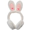 Juleeze JZCEW0027W Bunny Ears Oorwarmers Kinderen Wit Eén Maat