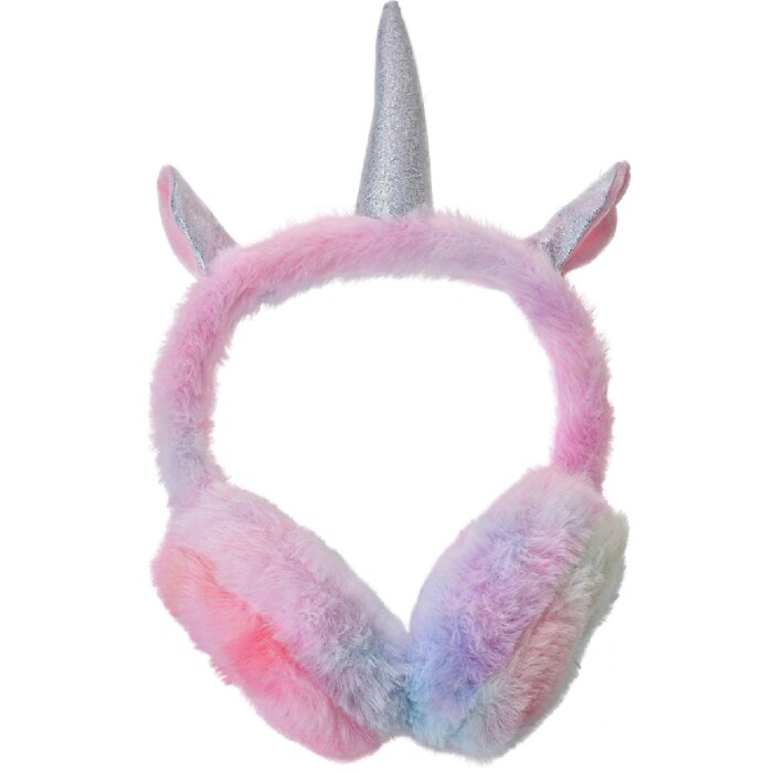 Juleeze JZCEW0033 Oorwarmer Unicorn Kinderen Wit Roze Blauw Eén Maat