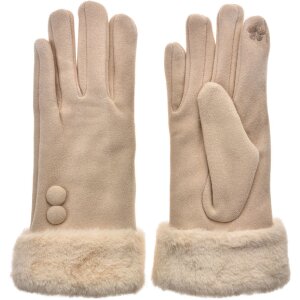 Juleeze JZGL0081 Elegante Dameshandschoenen Beige Maat