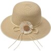 Juleeze JZHA0112BE Zonnehoed Daisy Beige Eén maat