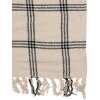 Clayre & Eef KT060.134 Plaid throw Beige Zwart 125x150cm