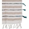 Clayre & Eef KT060.139 Plaid Patroon Beige 125x150cm