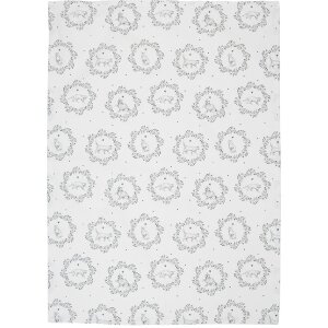 Clayre & Eef LGC42 Keukendoek Paisley-patroon wit/grijs 50x70cm