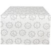 Clayre & Eef LGC64 Tafelloper Boerderijmotief Wit Grijs 50x140cm
